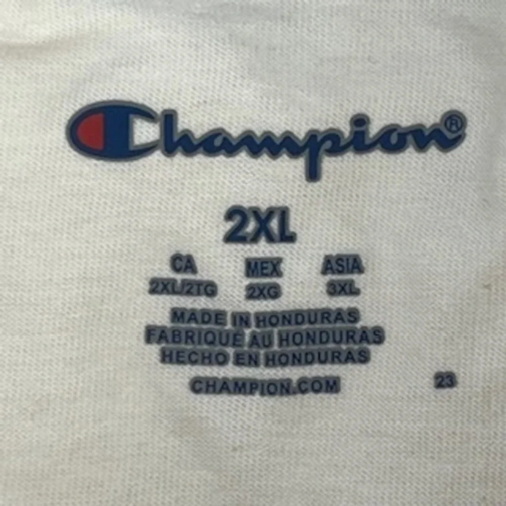 Champion Rec Club 5 Mile Run Ringer Tee Natural XXL 2X Large Cotton NWT‎ - Picture 7 of 9